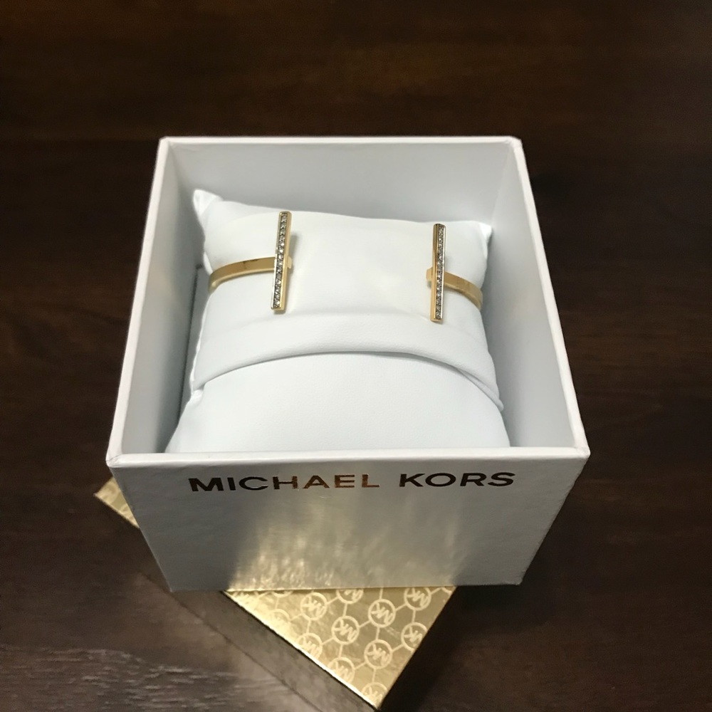 Micheal Kors Gold Open Cuff Bracelet